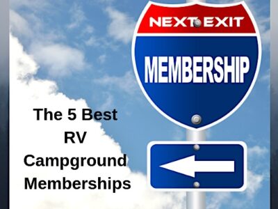 sign showing the 5 best RV camping memberships