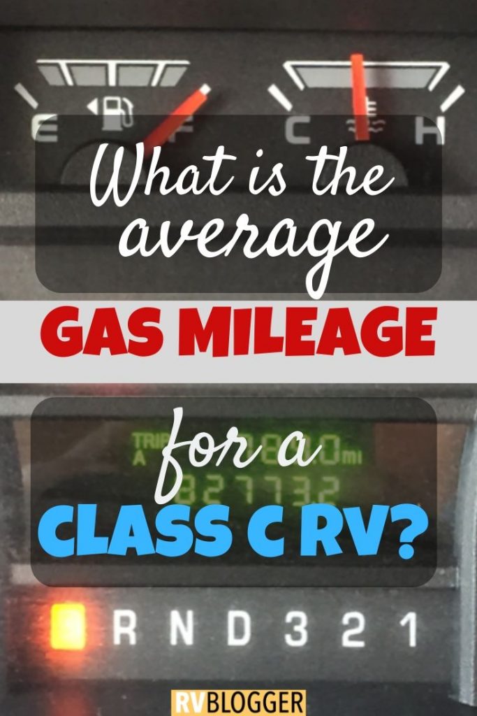 what is the average gas mileage for a Class C RV