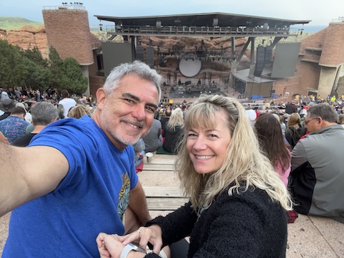 Mike and Susan at Red Rocks Amphiteater