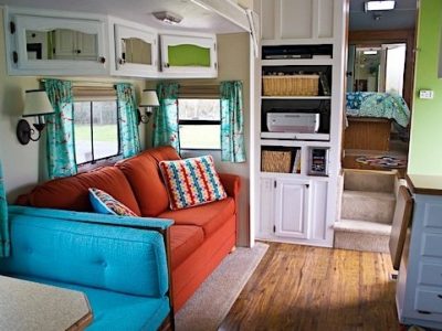 Awesome Travel Trailer RV Decorating Ideas