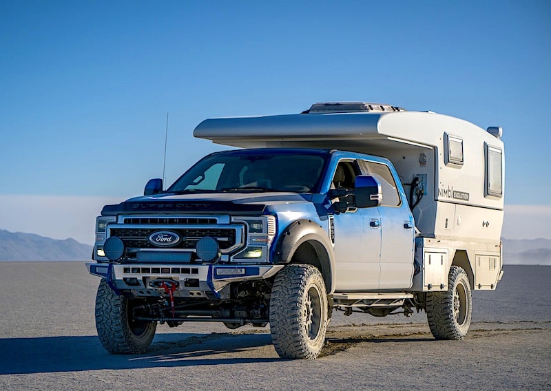 Nimbl Evolution flat bed truck camper