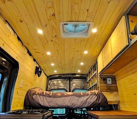 Wood Panel RV Ceiling Material