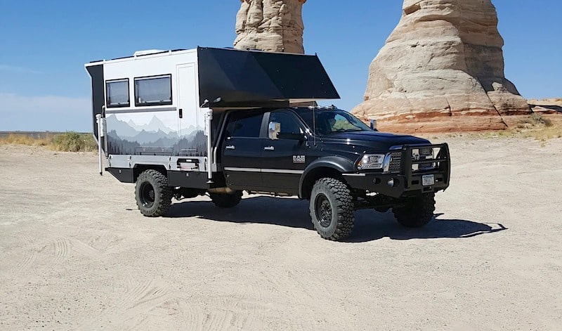 camper logic flat bed truck camper