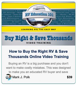 RV Show Tips and Advice RV Education 101