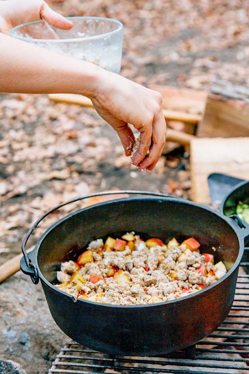 10 easy and delicious camping recipes Dutch Oven Apple Cobbler