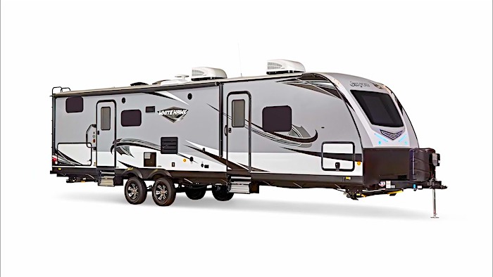 Travel Trailers with King Bed Jayco White Hawk 30 FLS Ext