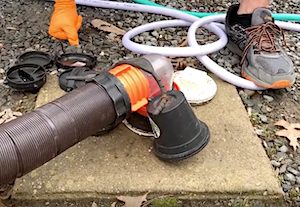 sewer hose weights