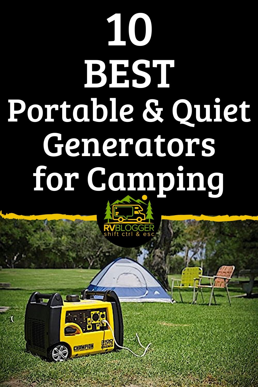 10 Best Portable and Quiet Generators for Camping - RVBlogger