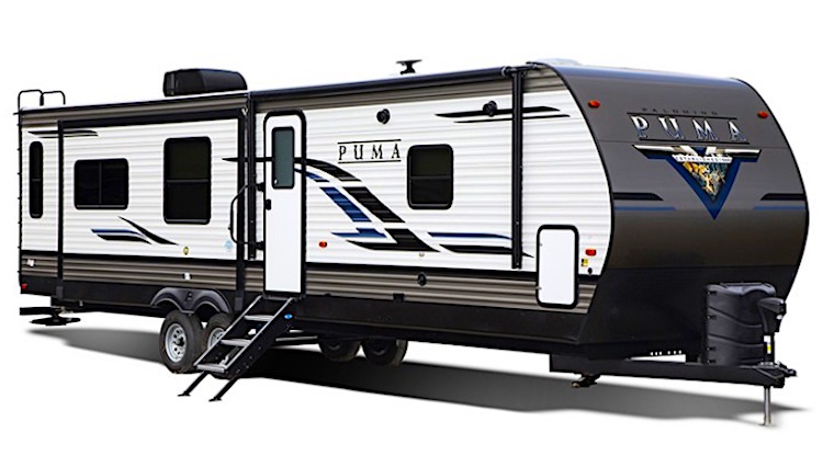 2020 Palomino Puma 32RBFQ2 travel trailers with two bedrooms