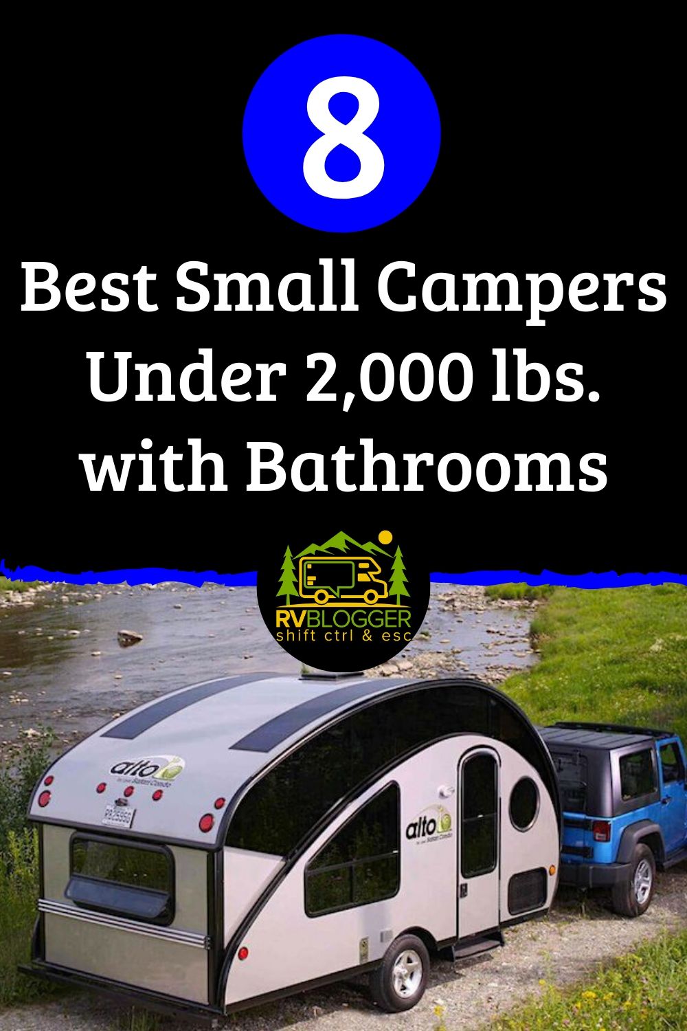 8 Best Small Campers Under 2,000 lbs. with Bathrooms