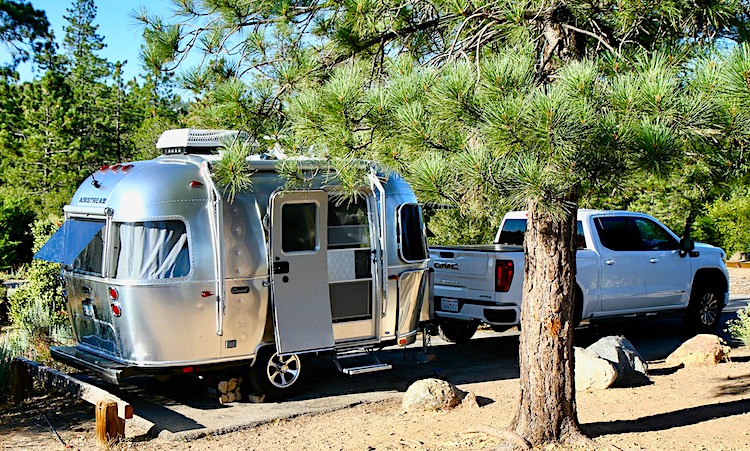 Airstream Caravel travel trailers under 5000 lbs with bathroom ext