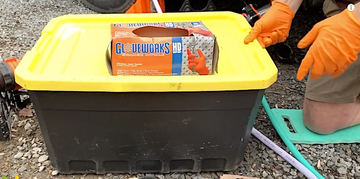 How To Store an RV Sewer Hose in a bin