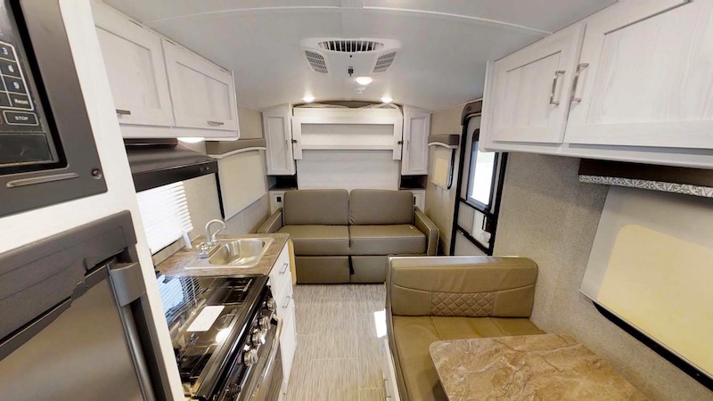 Rockwood Geo Pro G19FD travel trailer with murphy bed