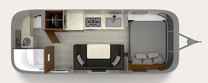 Airstream Caravel Floor Plan