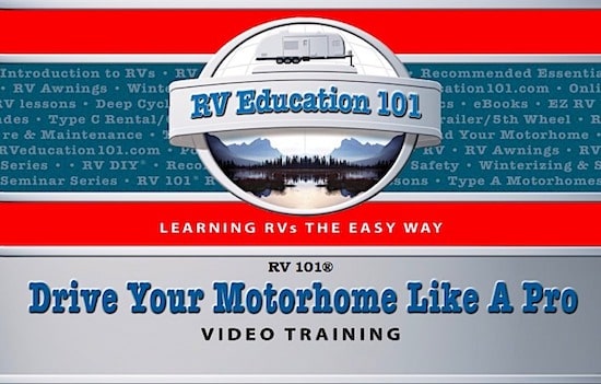 how to drive your rv motorhome video training course