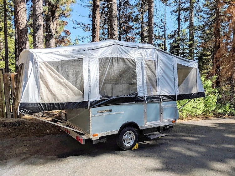 popup camper rental yosemite