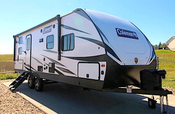 Coleman Light 2455BH large travel trailer under 7000 lbs