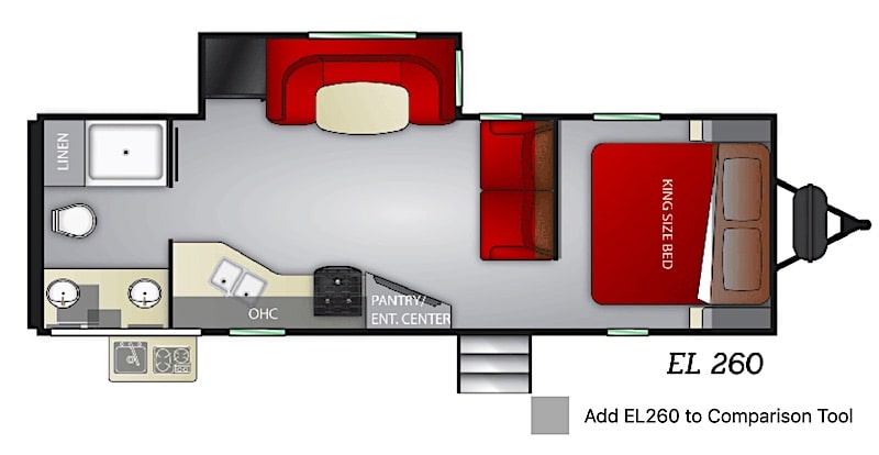 Cruiser RV Embrace EL260 floor plan