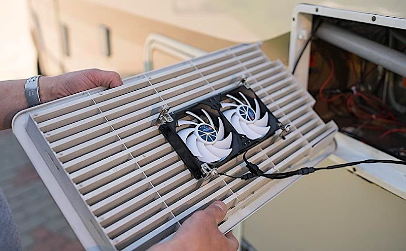 RV Refrigerator Exterior Ventilation Fans