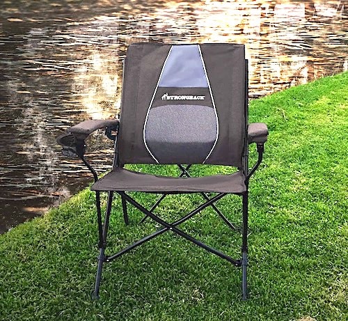 STRONGBACK Elite Folding Camping Lounge Chair Heavy Duty