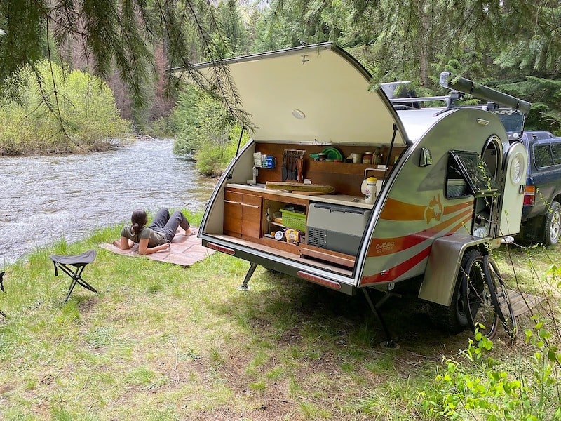Small Camper teardrop trailer Missoula RV Rental