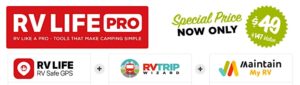 RV Life Pro App GPS and RV Trip Wizard plus discount code