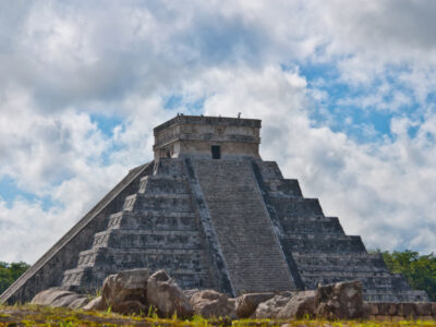 Aztec temple from Mexico