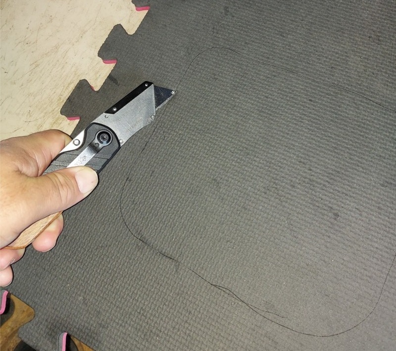 DIY RV Cabinet Cutting Foam