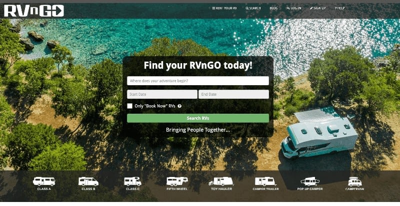 Effortless Website Navigation and RV Availability