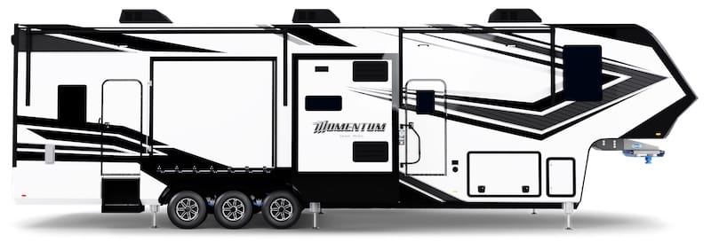 RV-Traveling for Dog Shows Grand Design Momentum 397THS Exterior