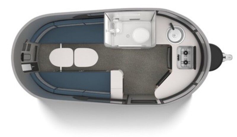 Campers to Tow With an SUV Airstream Basecamp 16X Floorplan