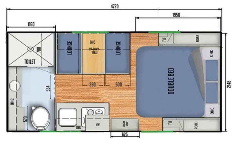 Campers to Tow With an SUV Black Series HQ15 Floorplan