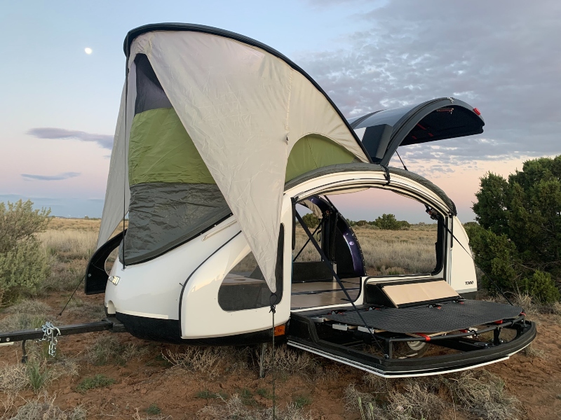 Best Campers to Tow With an SUV Earth Traveler T300 Expanded