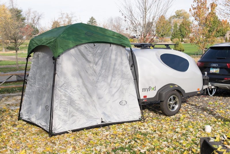 Campers to Tow With an SUV Little Guy MyPod XT Rear Hatch Tent
