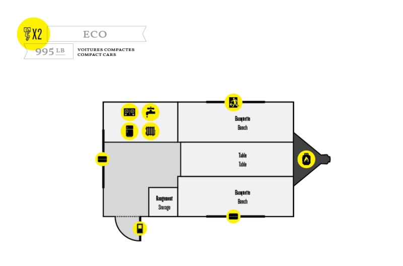 Campers to Tow With an SUV ProLite Eco Floorplan