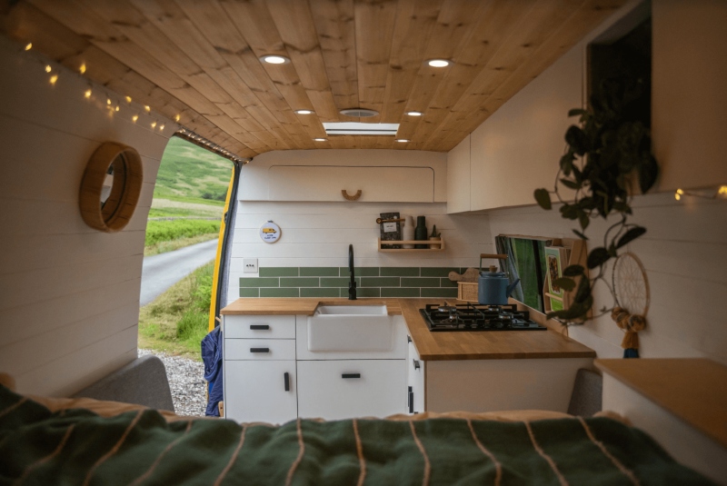 Features Most Important Camper Van for Living Off Grid places to store and prepare food
