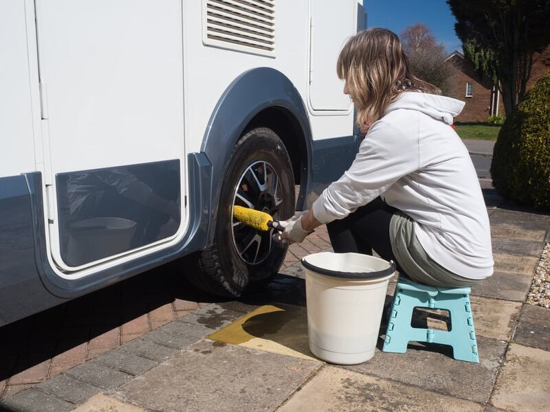 Clean Your RV Tires to Avoid RV Tires Dry Rotting 