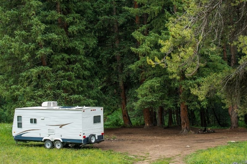 try free camping in national forests for last minute RV camping trips