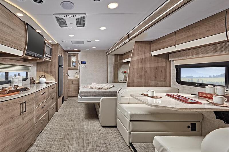 Entegra Qwest 24R Mercedes Luxury Motorhome Class C Category Interior