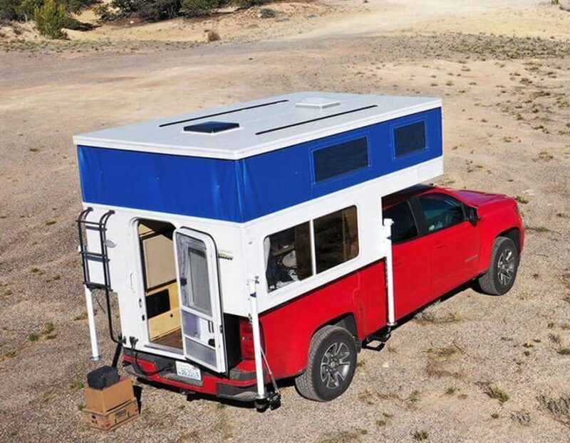 Best Pop Up Truck Camper With Bathroom Outfitter Caribou Lite 6.5 Exterior