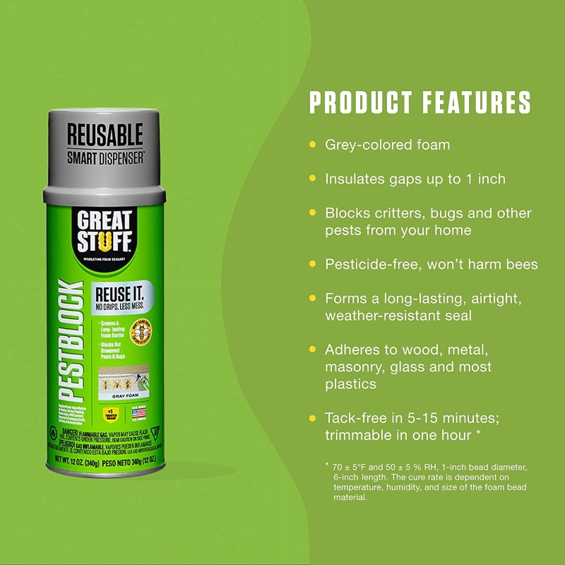 Essential RV Tools for Under $10 Great Stuff Pest Block Spray Foam Insulation
