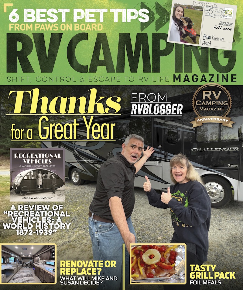 Mike and Susan on RV Camping Magazine cover