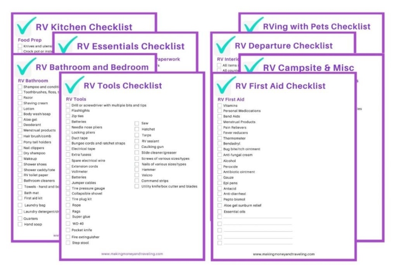 RV Packing Tips for Beginners Have an RV Checklist for Camping