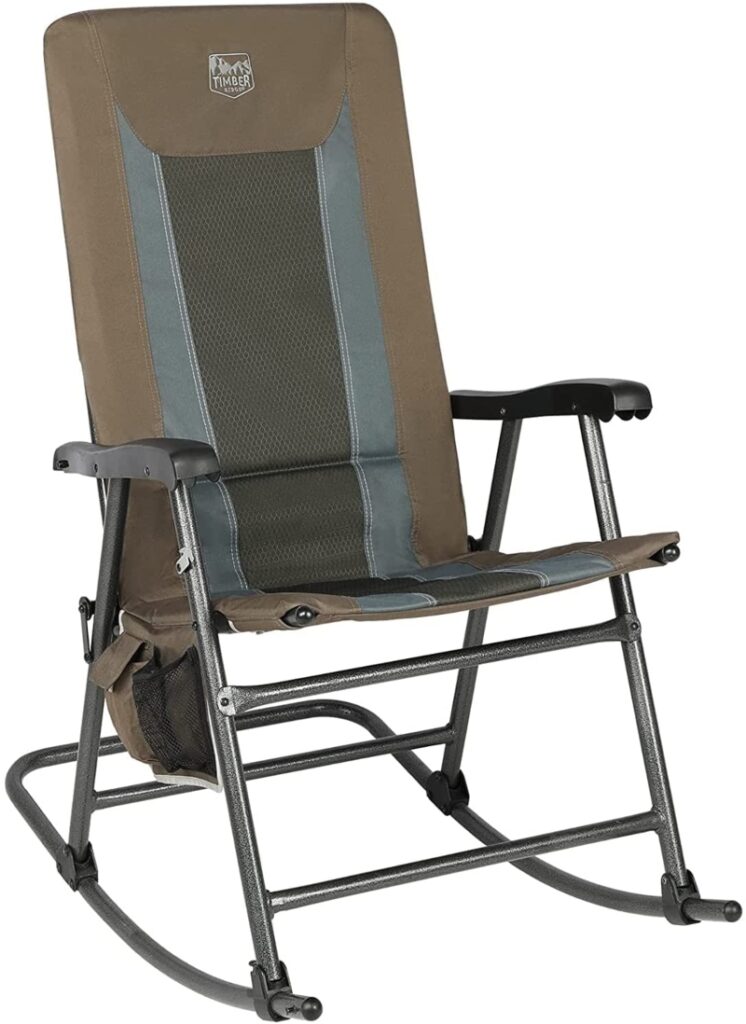 Timber Ridge Padded Folding Rocking Camp Chair