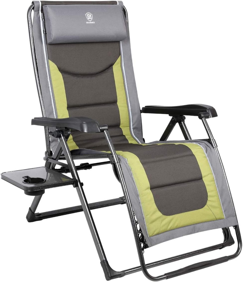 EVER ADVANCED XL Fully Padded Reclining Camping Chair