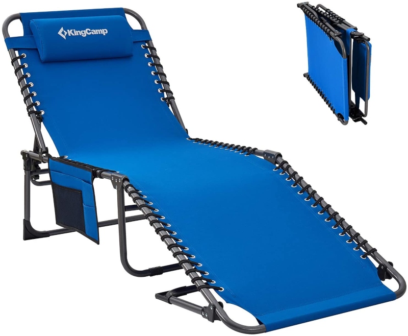 KingCamp 4-Position Chaise Reclining Camping Chair