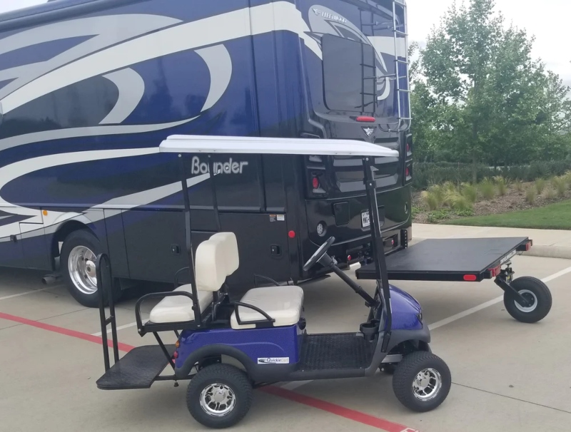 Can Your RV Tow an RV Golf Cart Carrier