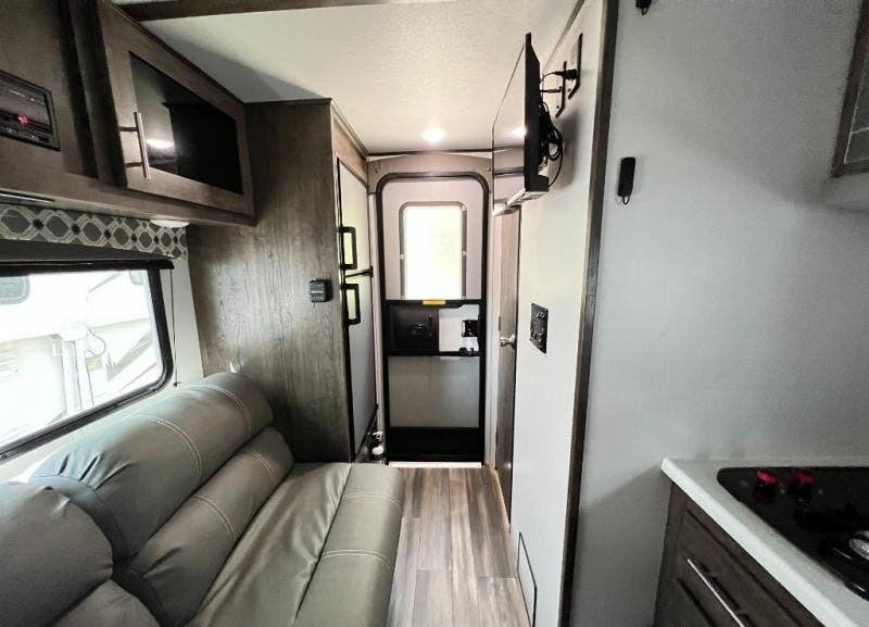 Teardrop Camper With a Bathroom Riverside RV Retro 135 Interior