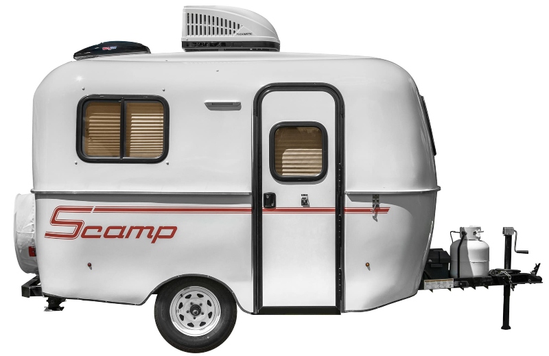 Teardrop Camper With a Bathroom Scamp 13 Exterior