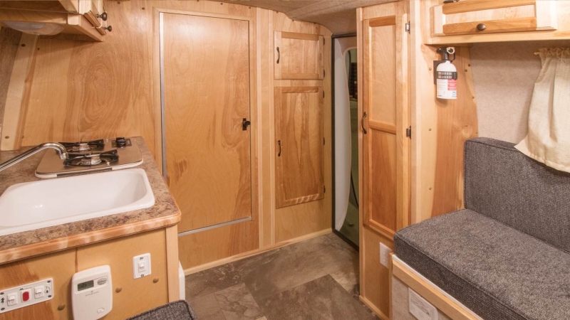 Teardrop Camper With a Bathroom Scamp 13 Interior